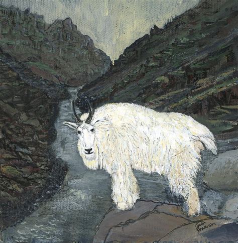 Mountain Goat Painting at PaintingValley.com | Explore collection of ...