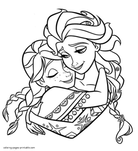 Free printable Frozen coloring pages || COLORING-PAGES-PRINTABLE.COM