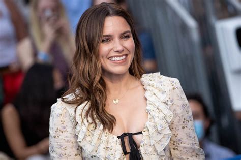 Sophia Bush Ties the Knot in Monique Lhuillier Floral-Print Wedding Dress