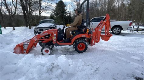 New 2020 Kubota BX23s snow removal - YouTube