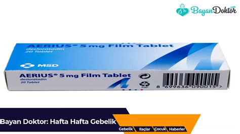 Aerius 5 mg 20 Film Tablet Nedir? Ne İşe Yarar? | Bayan Doktor