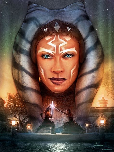 The Geeky Nerfherder: #CoolArt: 'Star Wars The Mandalorian: Ahsoka Tano' print by Adam ...