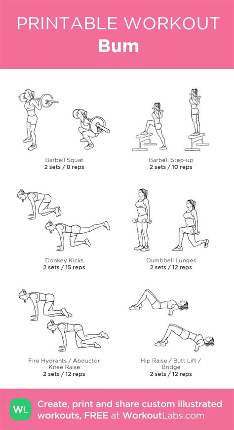 Printable Beginner Gym Workout Female