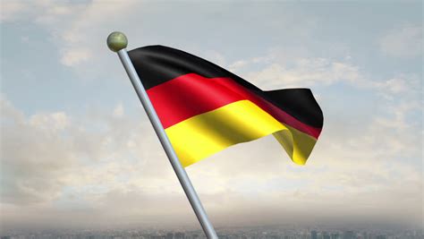 Germany Flag, HQ Animated On An Epic Background, Neutral Stock Footage ...