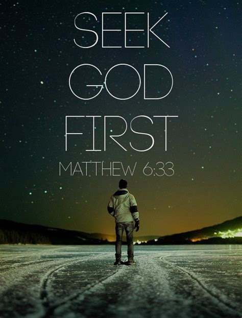 Seek God First | Quote Picture