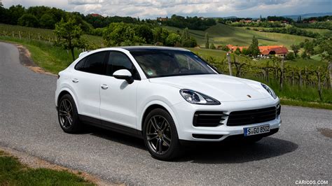 2020 Porsche Cayenne Coupé (Color: Carrara White Metallic) | Front Three-Quarter