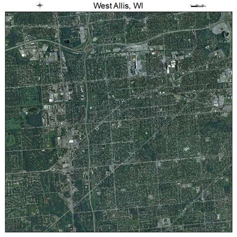 Aerial Photography Map of West Allis, WI Wisconsin