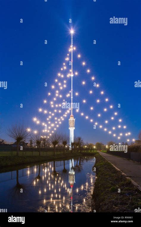 IJSSELSTEIN, THE NETHERLANDS - December 13, 2018: The Gerbrandy tower ...