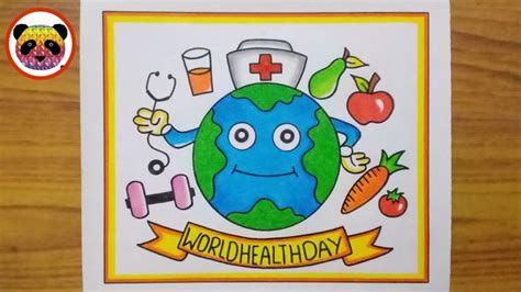 World Health Day Drawing / World Health Day Poster Drawing / Health Day ...