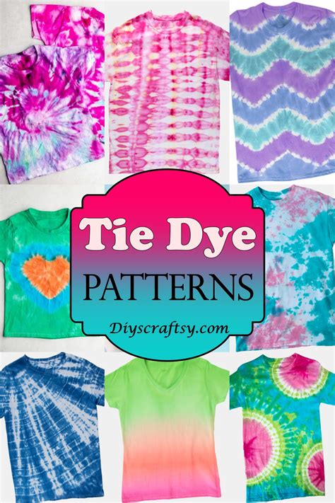 11 Tie Dye Patterns And Folding techniques For Beginners - DIYsCraftsy
