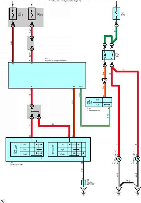 Daytime Running Light Relay - Toyota Corolla 2004 Wiring