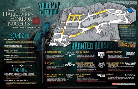 Universal Orlando's Halloween Horror Nights 26 map revealed - Inside the Magic