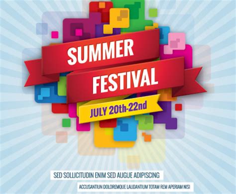 Summer Festival Billboard Vector Art & Graphics | freevector.com