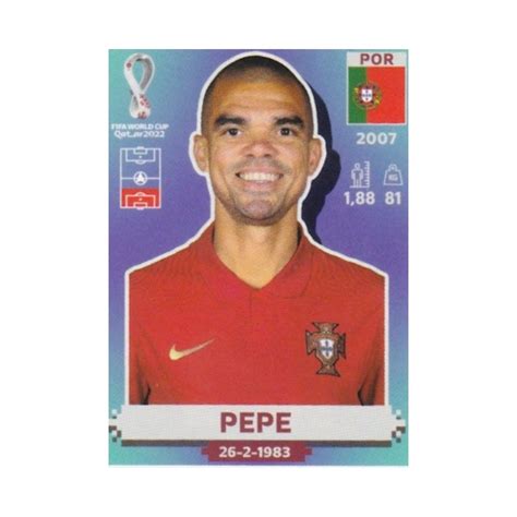 Buy Soccer Stickers Pepe Portugal Panini World Cup Stickers 2022