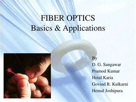 PPT - FIBER OPTICS Basics & Applications PowerPoint Presentation - ID ...