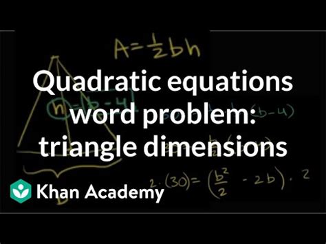 Applications of Quadratic Equations | Intermediate Algebra