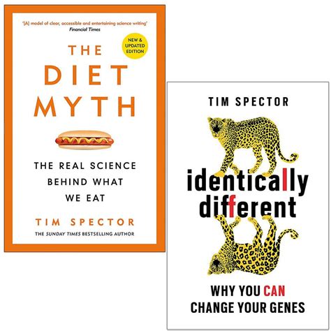 Professor Tim Spector 2 Books Collection Set (The Diet Myth & Identically Different) | The Book ...