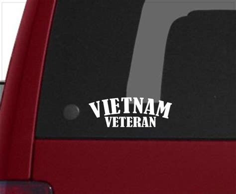 Vietnam Veteran Vinyl Decal Vietnam Veteran Sticker Vietnam | Etsy