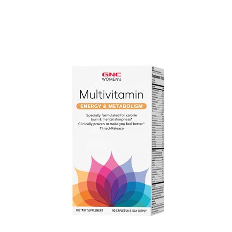 GNC Women's Multivitamin, Energy & Metabolism Dietary Supplement, 90 Caplets