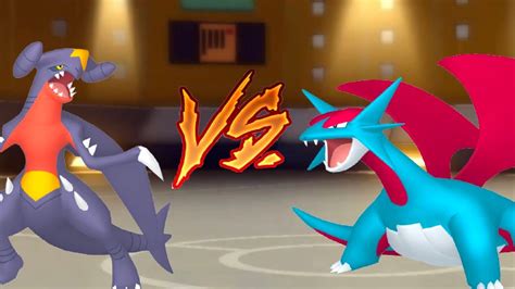 GARCHOMP VS SALAMENCE | BDSP WiFi Battle - YouTube