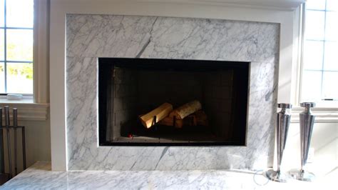 Super White Quartzite Fireplace | Marble.com