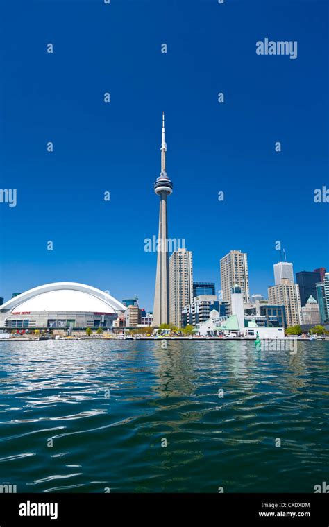 City skyline showing CN Tower, Toronto, Ontario, Canada, North America ...