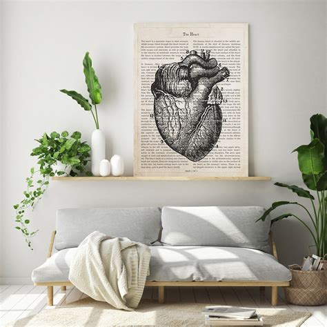 Human Heart Anatomy Print Medical Poster Cardiologist Gift - Etsy