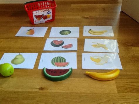 Juego con frutas y verduras. Juego de correspondencias. - Mamá ...