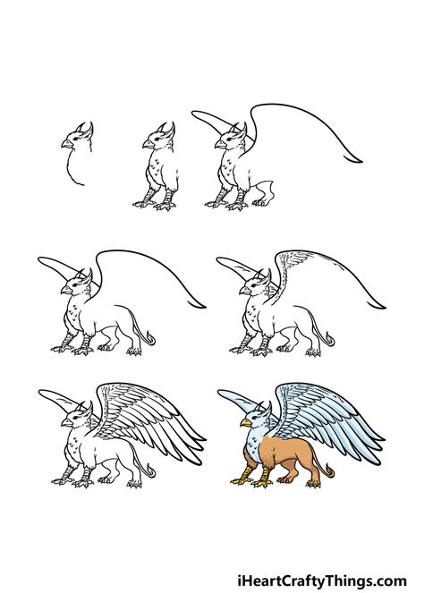 Mythical Griffin Drawing