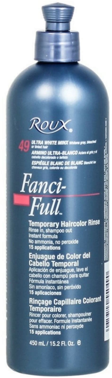 Roux Fanci-Full Temporary Color Rinse 49 Ultra White Minx, 15.2 oz - Walmart.com