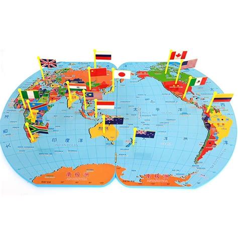 World Map with Countries Flags for Kids (Size: XL) [Geography for Children], Hobbies & Toys ...