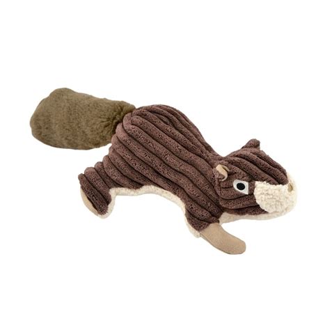 Tall Tails Squirrel with Squeaker Plush Dog Toy | NaturalPetWarehouse.com