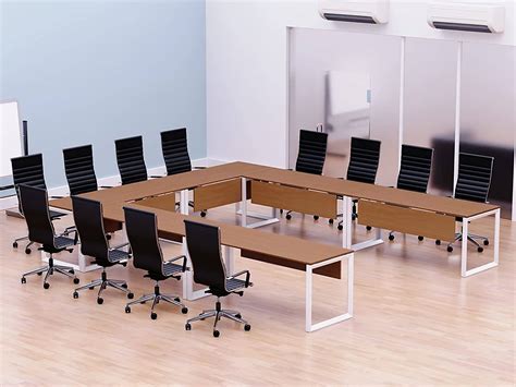 Mahmayi Vorm 136-14 12 Seater Meeting Table, U-Shaped, For Office ...