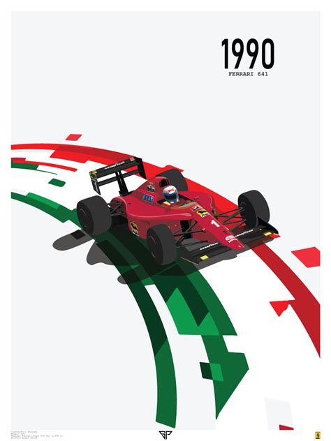 1990 Ferrari 641 Prost Illustration : r/formula1