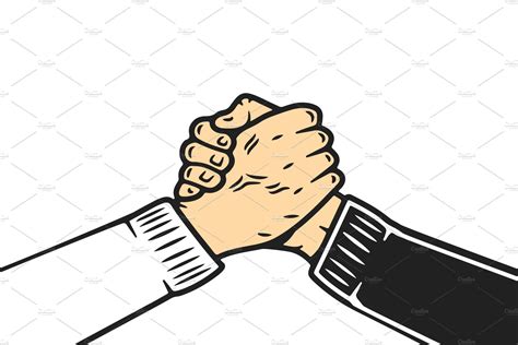 Soul brother handshake, Vector | Graphic illustration, Vector illustration, Vector