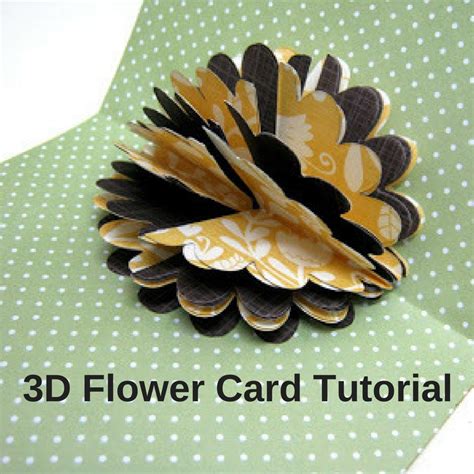 Card Shape Of The Month 3d Flower Card Making Tutoria - vrogue.co