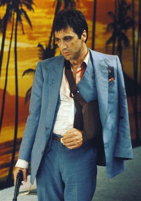 Tony Montana's Sky Blue Suit in Scarface » BAMF Style