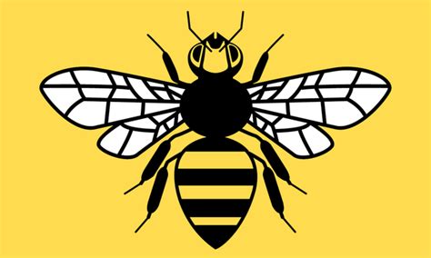 County Flag of Greater Manchester - honey bee by golborne-identity on ...