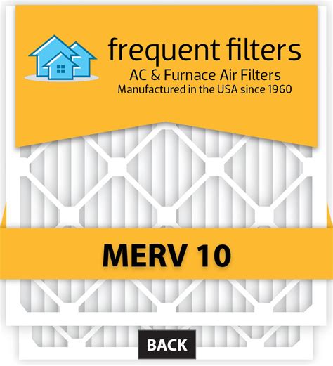 20X25X4 MERV 10 AC Furnace Filters (1 count) « Frequent Filters