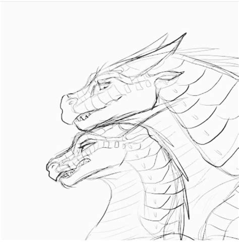 Feirceteeth and Strongwings | Wings of fire dragons, Dragon sketch ...