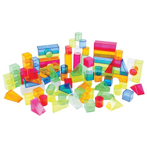 Transparent Light and Color Blocks - 108 Pieces