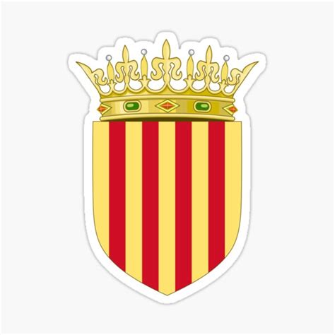 "Coat of Arms of the Crown of Aragon" Sticker for Sale by Shav | Redbubble