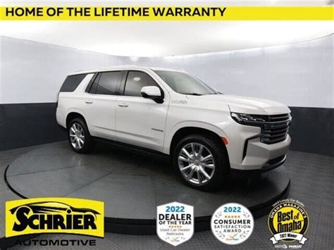 2022 Chevrolet Tahoe High Country 5,950 Miles Iridescent Pearl Tricoat 4d Sport - Used Chevrolet ...