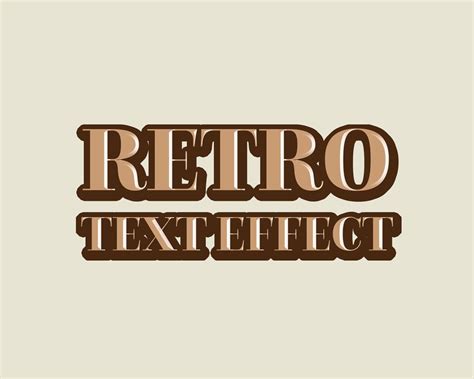 Photoshop Retro Text Styles - Graphicsfuel