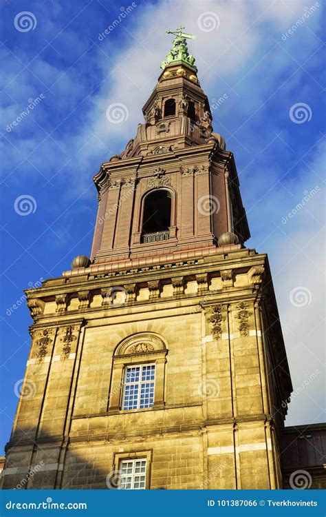 The Tower of Christiansborg Palace Stock Photo - Image of architecture ...