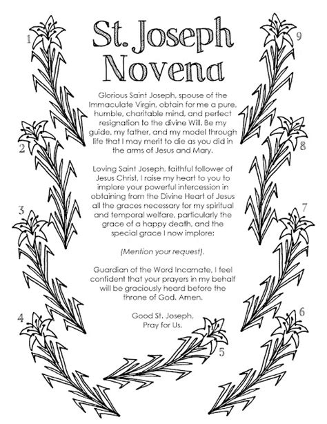 Look to Him and be Radiant: St. Joseph Novena {Color-a-Novena}