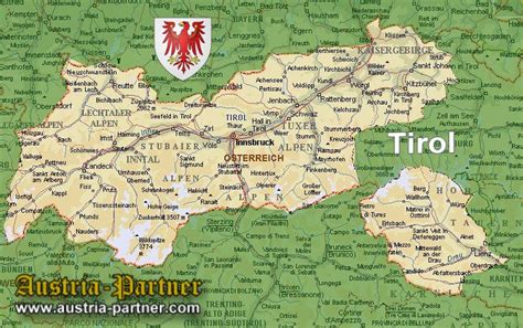 Map of Tyrol - AUSTRIA-PARTNER