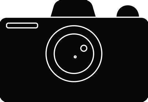 Black and white digital camera. 24281060 Vector Art at Vecteezy