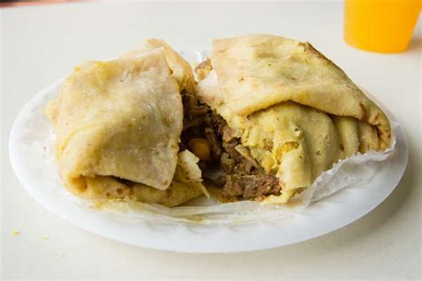 Best Cheap Eats NYC: $8.50 Curry Goat Roti at Gloria's Caribbean - Thrillist