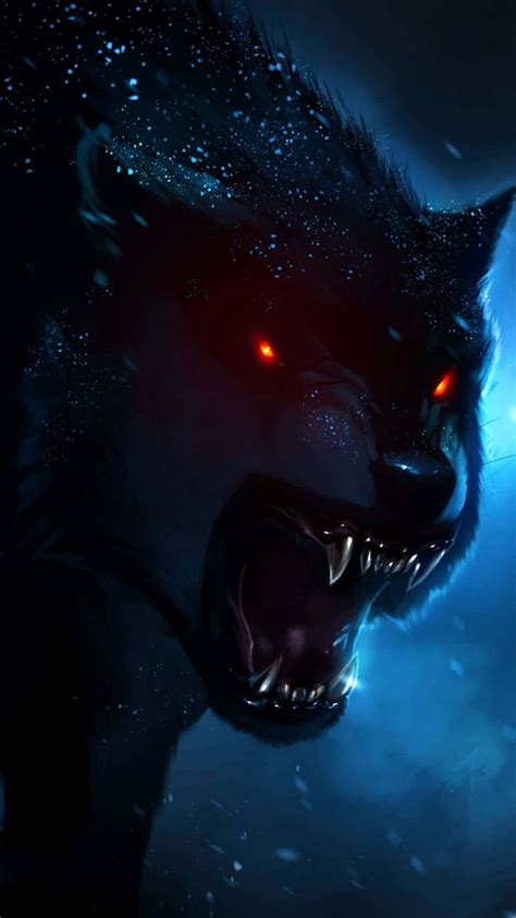 Download Fierce and Intense, the Angry Wolf Wallpaper | Wallpapers.com